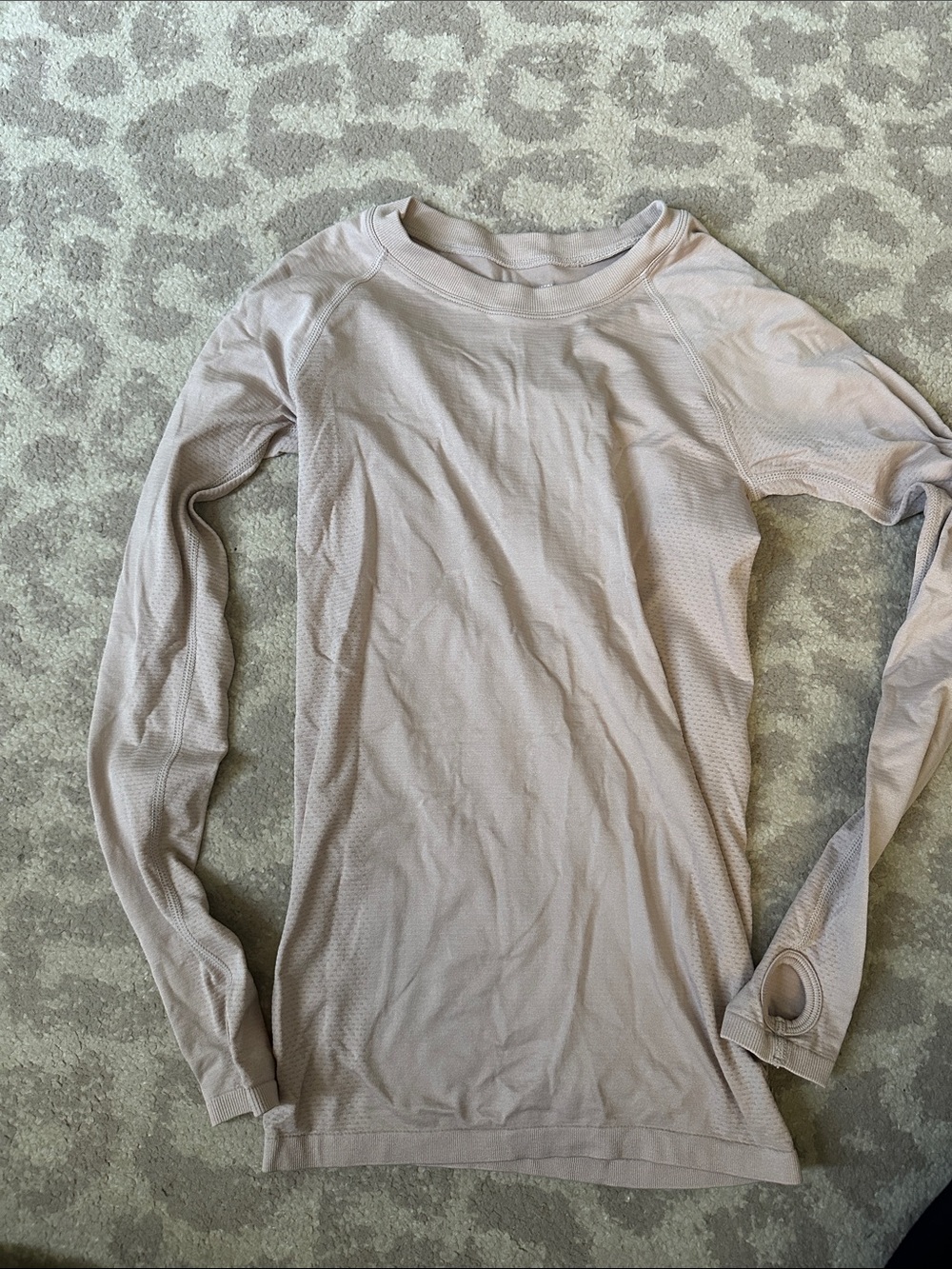 Buffbunny Beige Long Sleeve Athletic Top